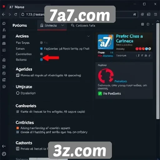 Novos recursos de interface no site 7a7.com